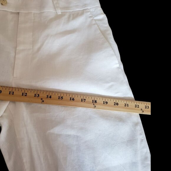 Michael Kors Mens Greenwich Linen Blend Pants White Size 32 - Picture 6 of 16